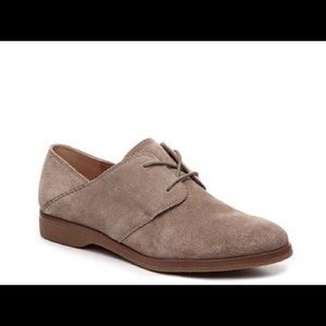 Franco Sarto Pecos Suede Tan Oxford Flats Size 8